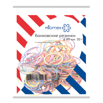 Резинки для денег  50 г. d=60 мм цв. Attomex