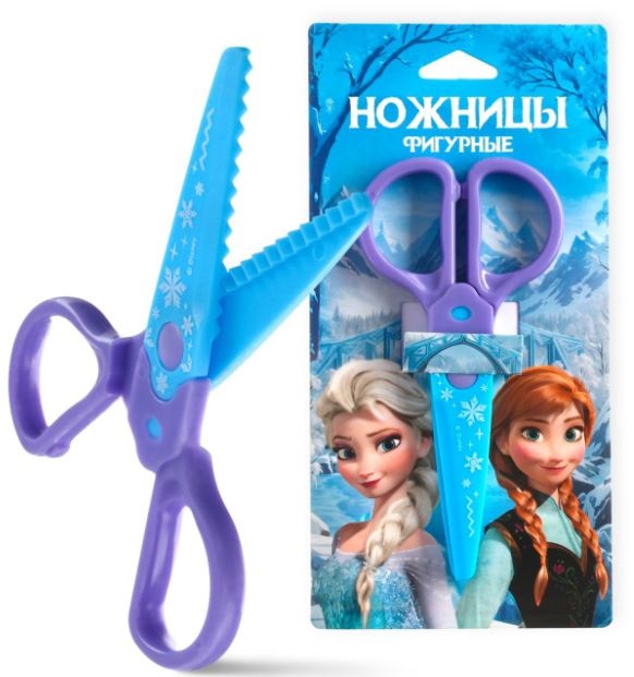 Ножницы с фигурн. лезвием 12,5 см. Disney "Холодное сердце" пластик., е/п