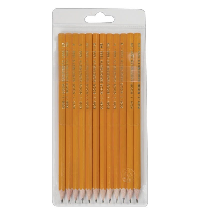 Карандаши пр. 12 шт. K-I-N (2B-2H) шестигран., заточен., пвх