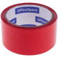 Скотч цв. красный 48 мм 40 м  OfficeSpace 45 мкм