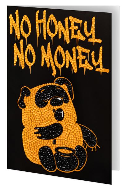 Набор д/детск.творч. "Алмазная мозаика" Фрея открытка "No honey - no money" 13,5*20 см