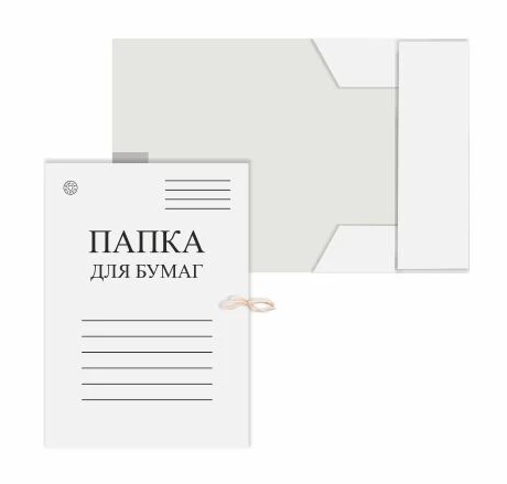 Папка для бумаг с завязками 360 г/м2 DOLCE COSTO, немелов.картон