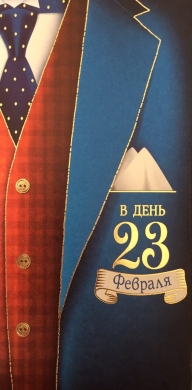 0217.395 Конверт д/денег "В день 23 февраля"