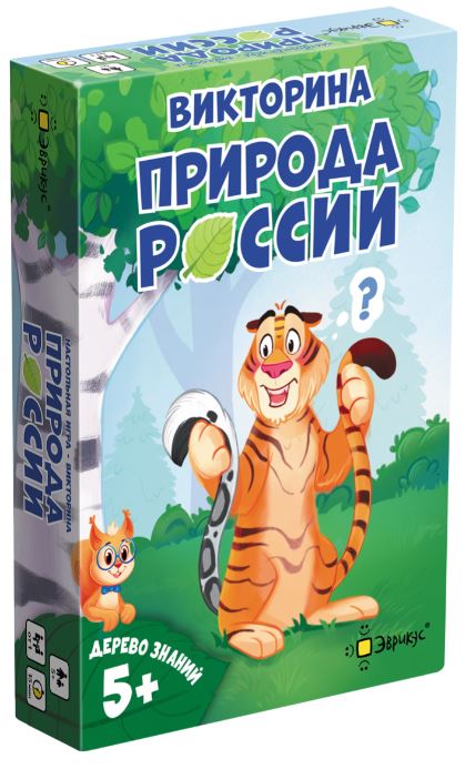 Игра наст. Эврикус "Викторина. Древо знаний. Природа России" 45 карт, 5+