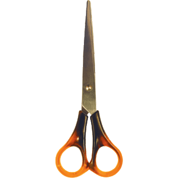 Ножницы 20 см. Attomex "Amber" нерж. сталь, пласт ручки, пакет(20) 