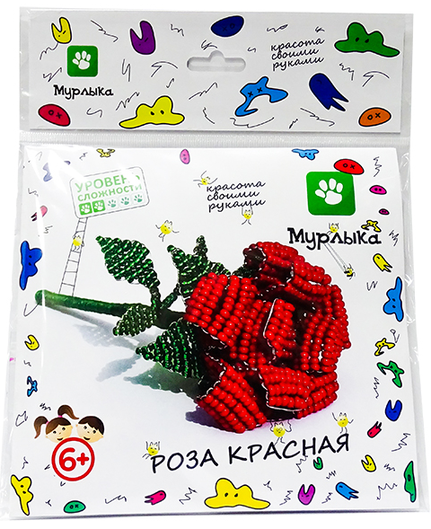 Набор д/бисероплетения "Роза красная"