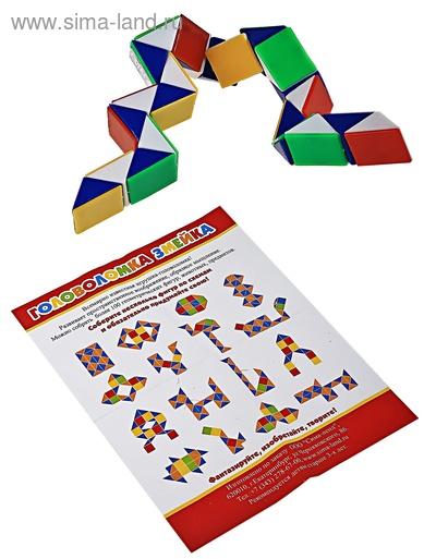 Игра Головоломка "Змейка" цветная