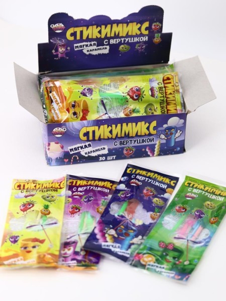 Карамель "Стикимикс" с игрушкой