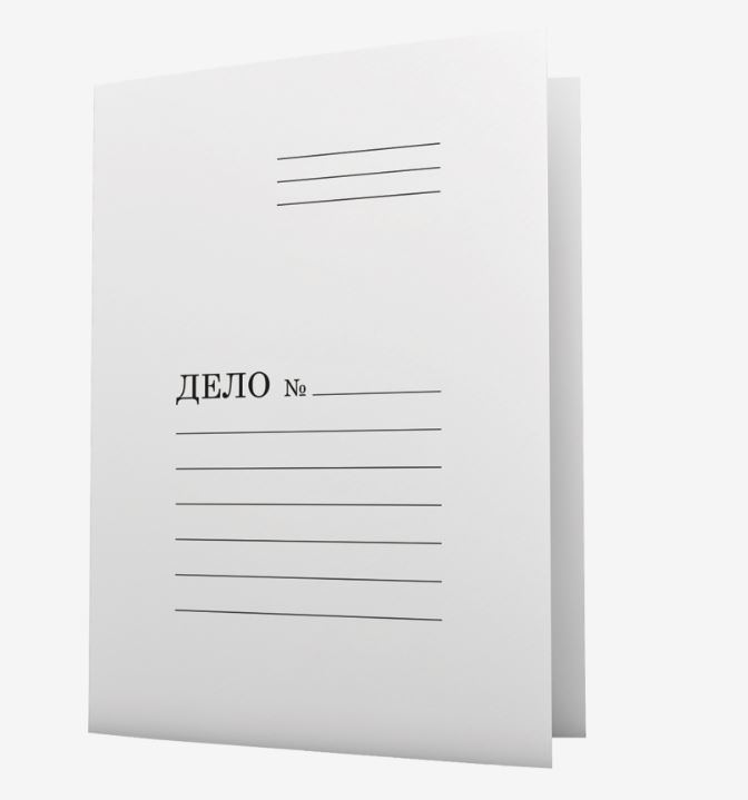 Папка "Дело" без скоросш. мелов. 350 г/м2 deVENTE