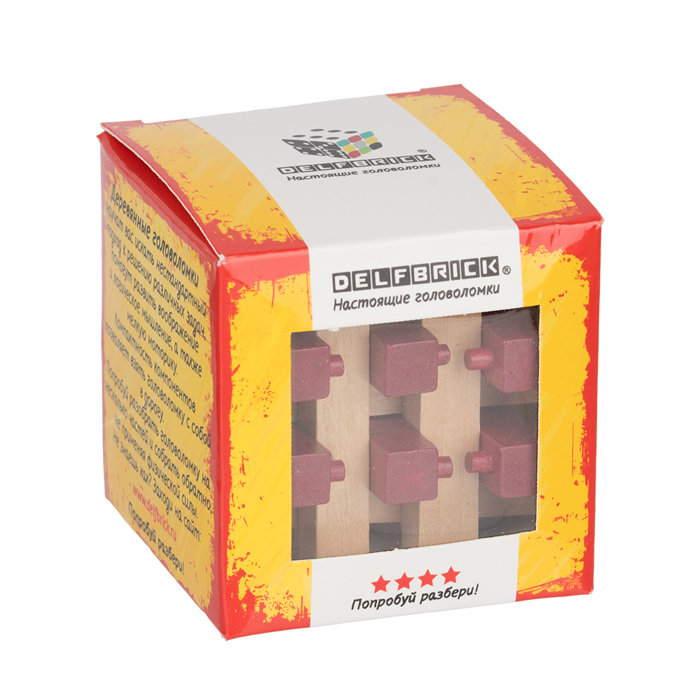Игра Головоломка Delfbrick "18 братьев" дерево, 18 элементов
