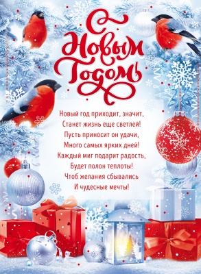 Плакат А2 "С Новым годом!"
