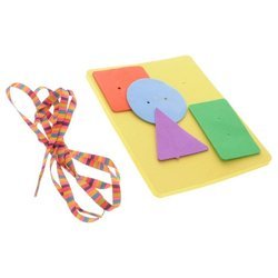 Игра дидактич. шнуровка "Фигуры" АпплиКа