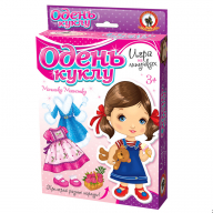 Игра одень куклу Русский стиль "Одень куклу. Малышка Машенька" (на липучках) 