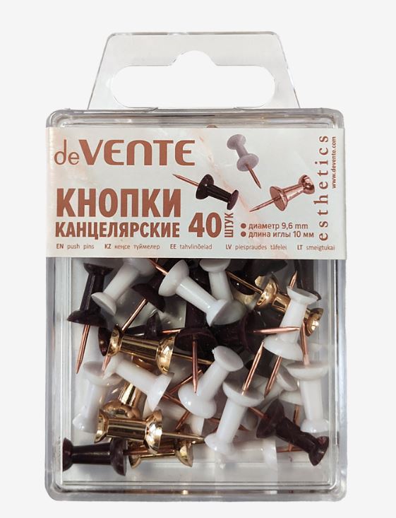 Кнопки силовые  40 шт. deVENTE "Esthetics", ассорти