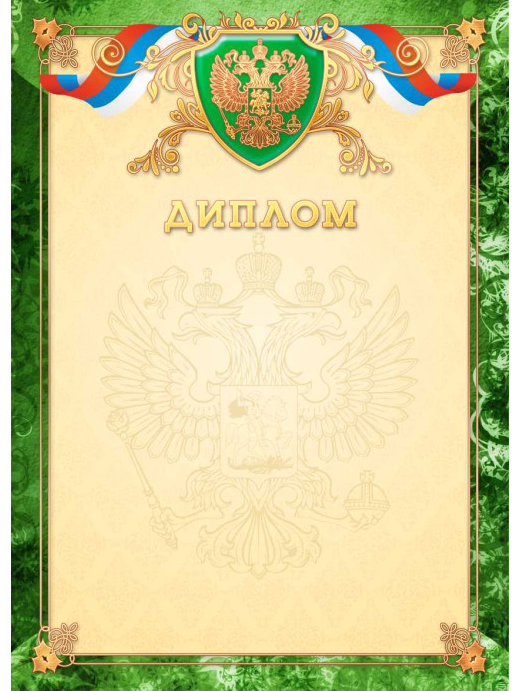 Диплом премиум (Российская символика) Квадра фольга