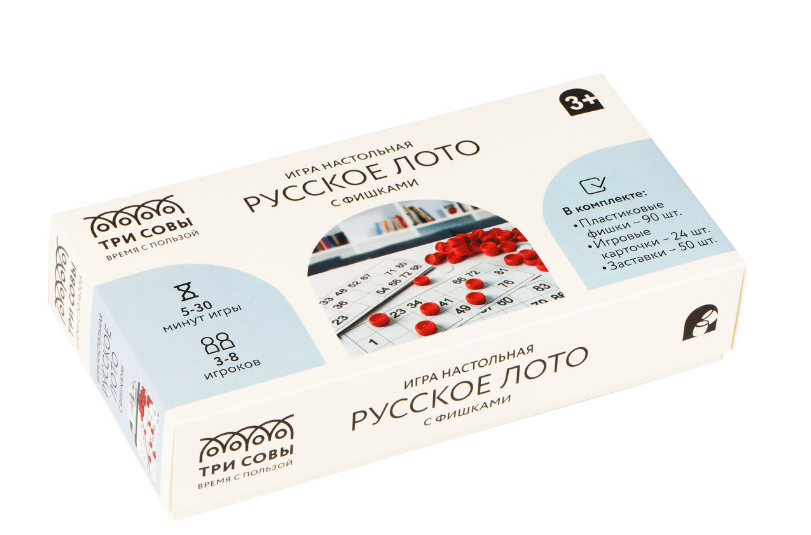 Игра наст. "Русское лото" Три Совы, к/к